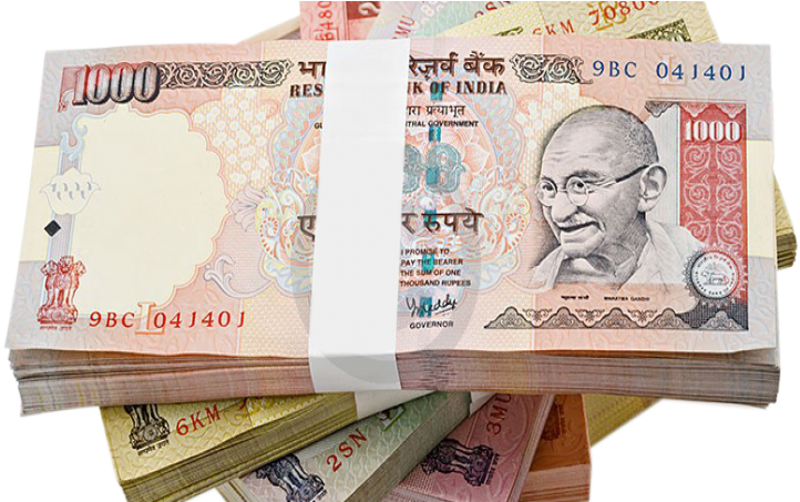 61338 155 - Indian Currency Notes Png (790x452), Png Download