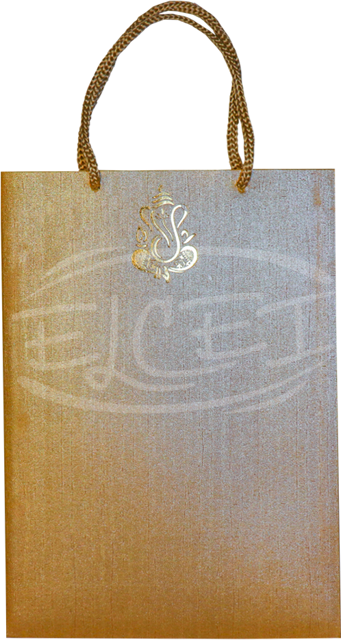 Home Hindu Wedding Cards Distinct Ganesha Design With - Tote Bag (1624x950), Png Download