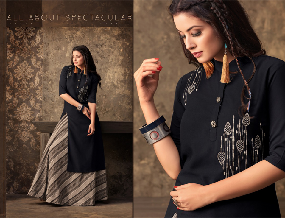 Kurti Top (1300x750), Png Download