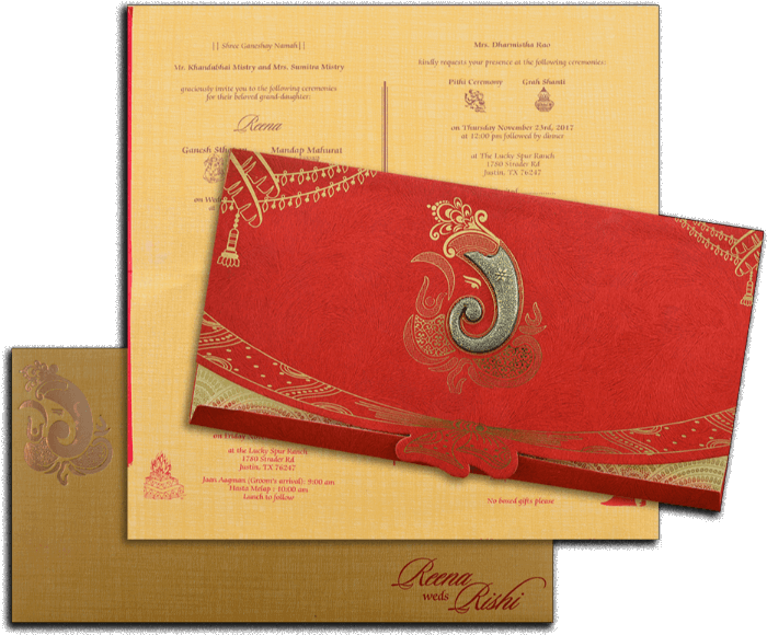 Hindu Wedding Cards - Envelope (700x700), Png Download