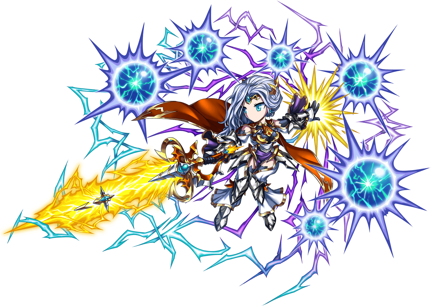 Unit Art - Brave Frontier Cleria Omni (1388x996), Png Download