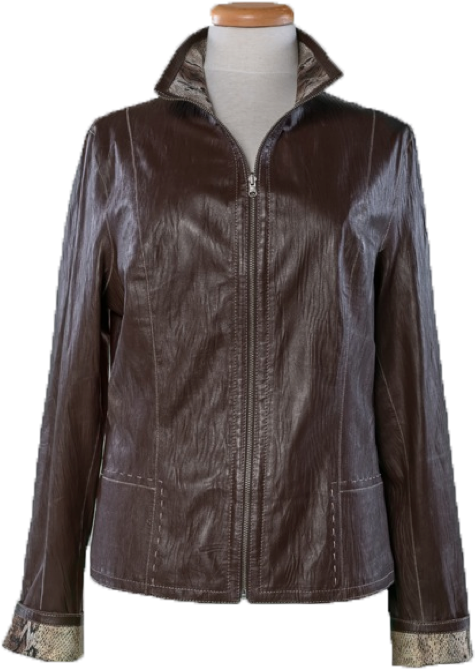 Categories - Leather Jacket (489x728), Png Download