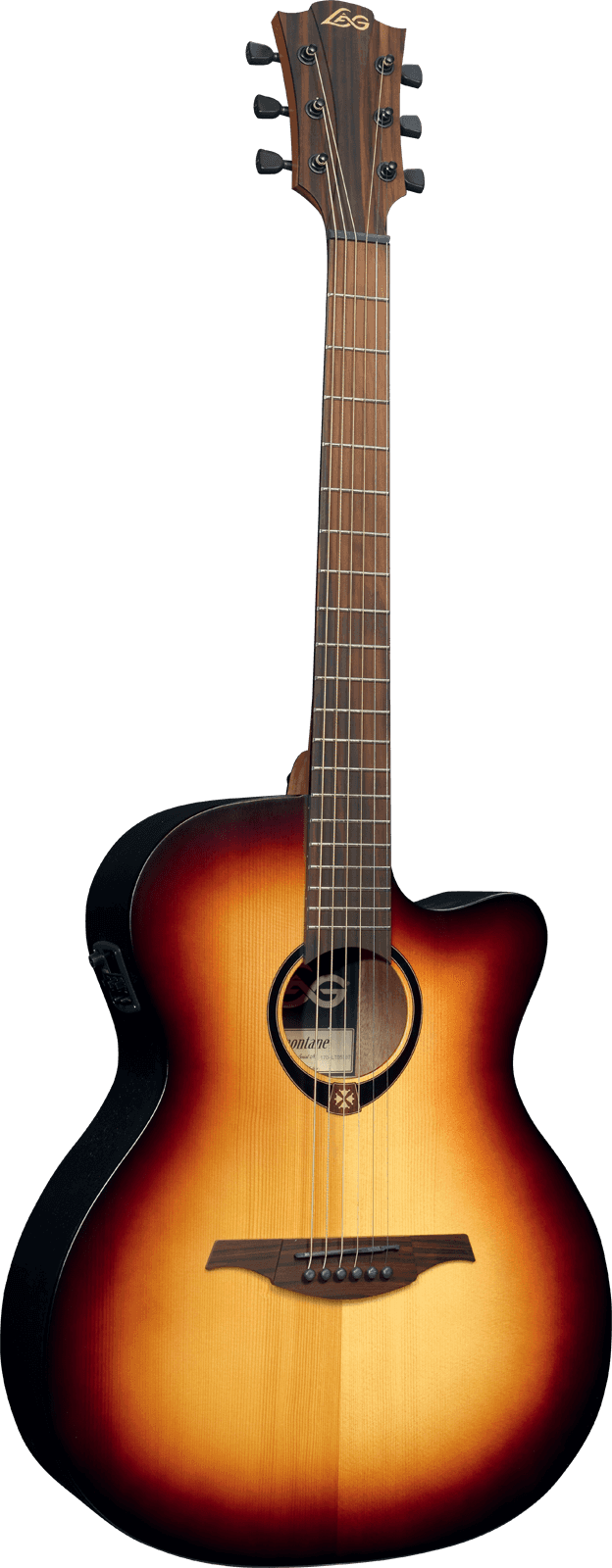 Lâg Tramontane 70 T70ace-brb - Guitar (624x1600), Png Download