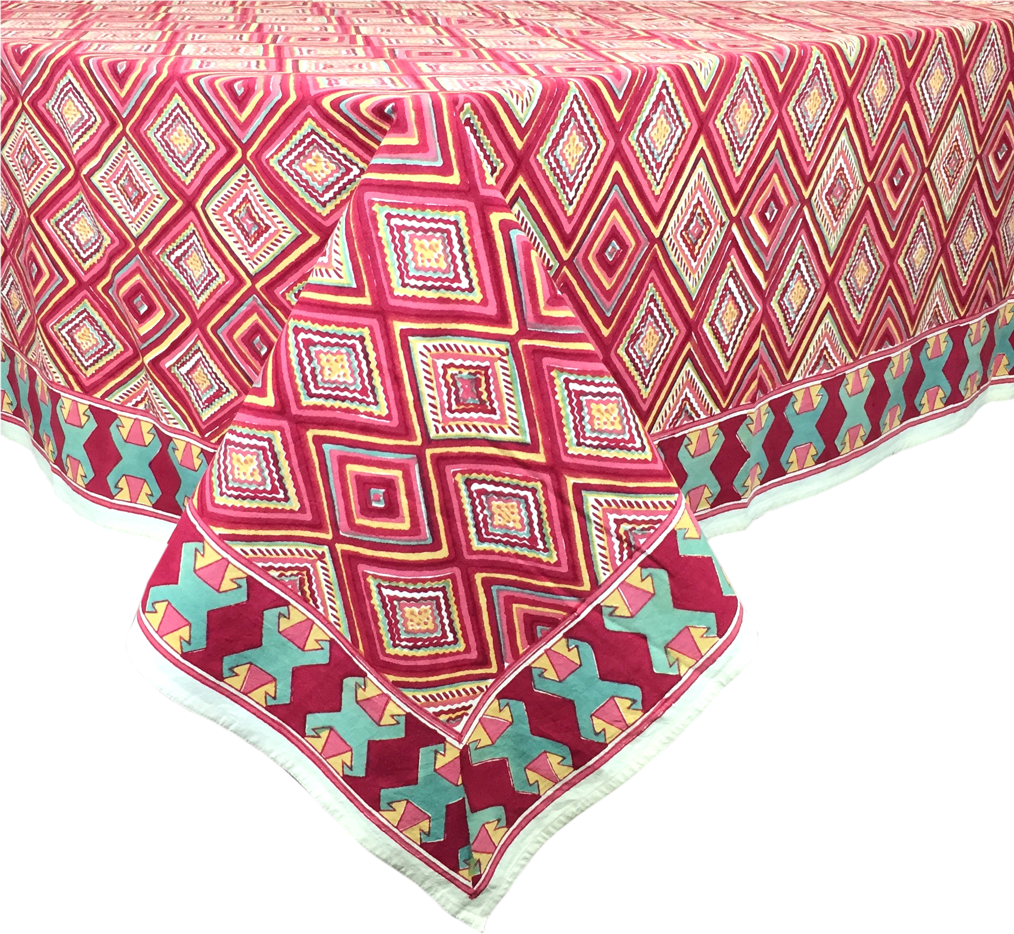 Tablecloth Square Zig Zag - Tablecloth (2000x2000), Png Download