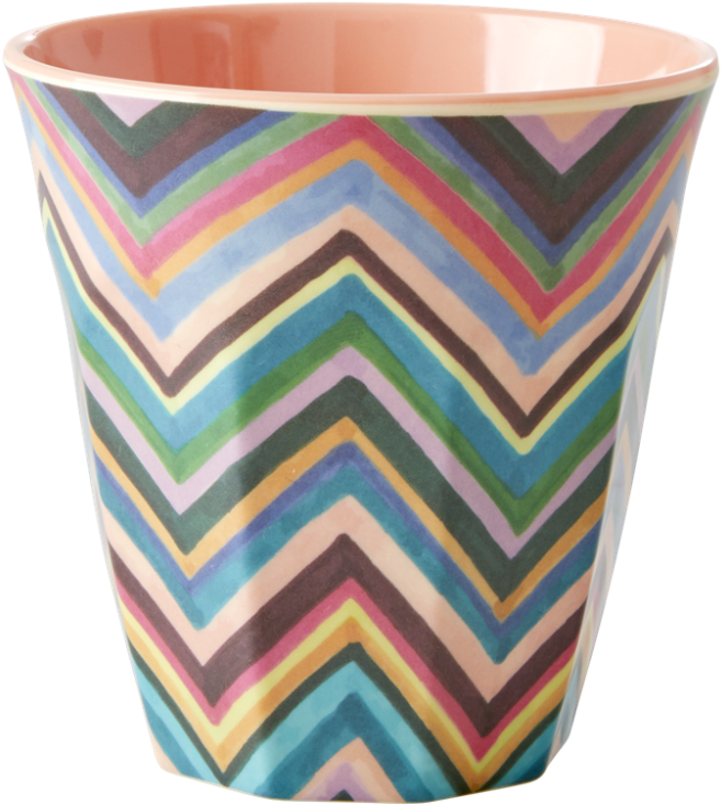 Zig Zag Print Melamine Cup By Rice Dk - Mug (1000x1000), Png Download