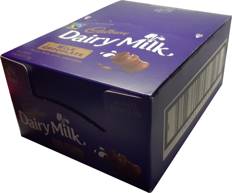 Dairy Milk Roll Box - Box (785x653), Png Download