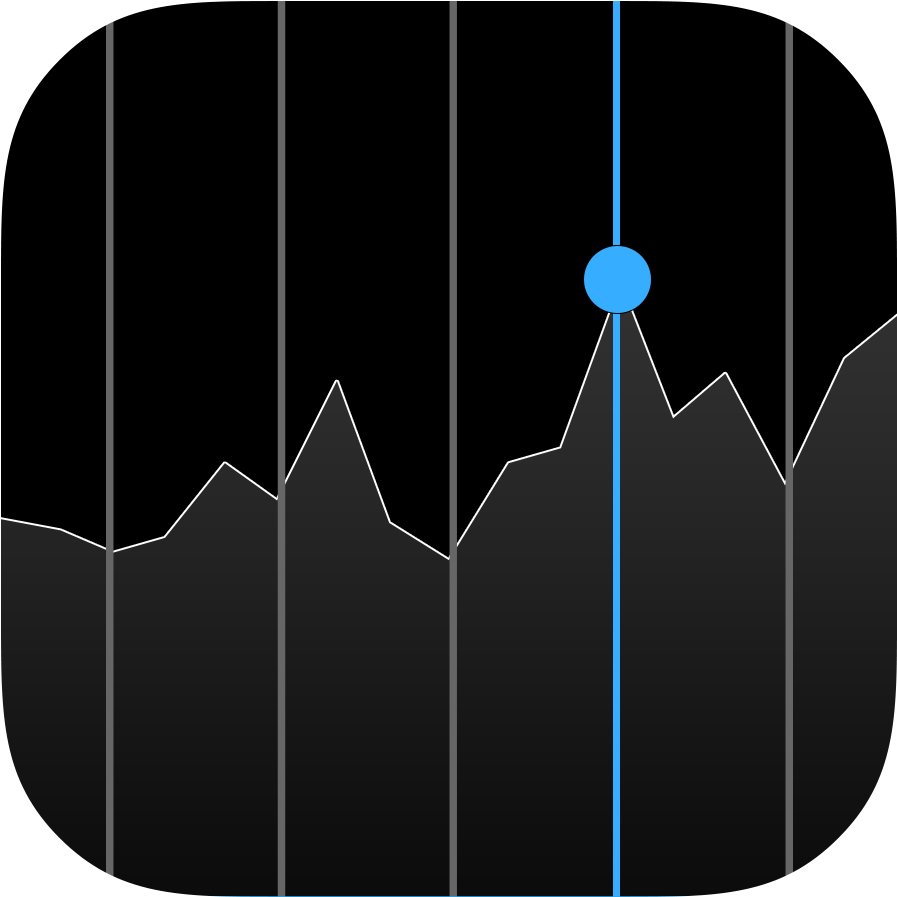Iphone Stocks App Icon (1024x1024), Png Download