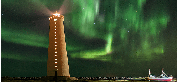 Northern Lights - Lighting (1366x317), Png Download