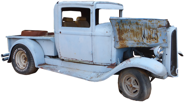 Car, Former, Old, Automobile, Retro, Nostalgia, Rarity - Pickup Truck (960x720), Png Download