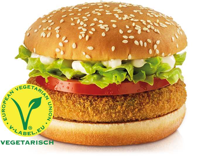 Veg Burger Png - Spicy Vegetable Deluxe Mcdonalds (800x596), Png Download