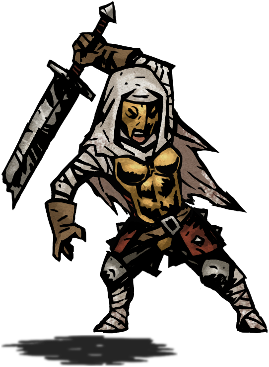 Leper Sprite Attack Intimidate - Darkest Dungeon Leper Attack (542x738), Png Download
