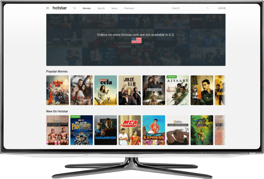 With A Vpn For Hotstar, You Can Unblock Premier Content - Television Set (884x600), Png Download