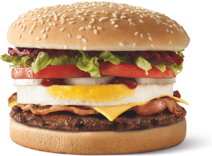 The Aussie - Hungry Jacks Vegan Burger (760x570), Png Download