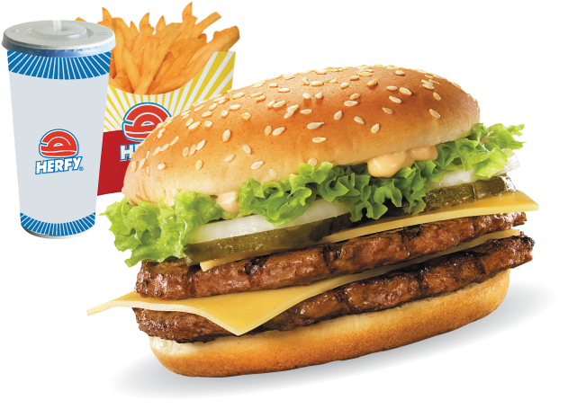 Double Herfy - Chicken Tortilla Herfy (640x640), Png Download