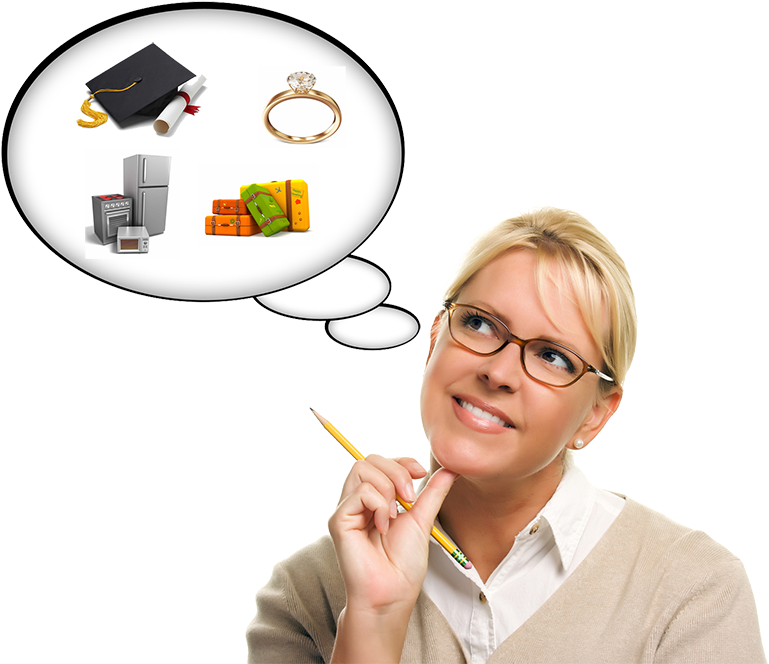 All Other Loan Types - Woman Dreaming In Kitchen (800x702), Png Download