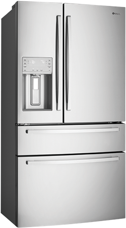 681l Stainless Steel French Door - Whe6874sa (624x520), Png Download