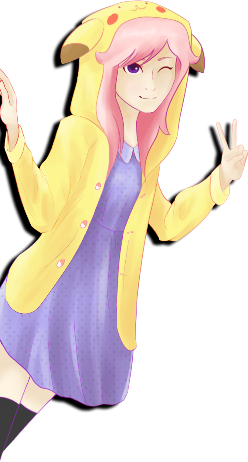 Pikagirl - Cartoon (817x1521), Png Download