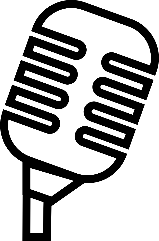 648 X 980 1 - Microphone Outline Png (648x980), Png Download