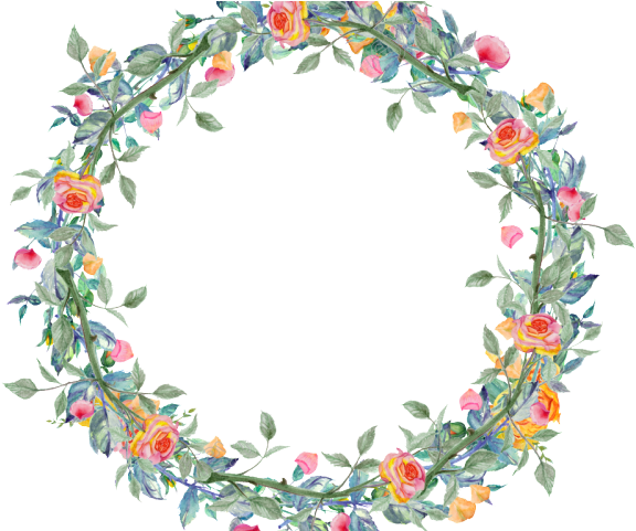 Watercolor Clipart Garland - Wreath (640x480), Png Download