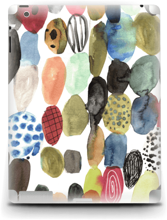Dots Watercolor - Apple (618x800), Png Download