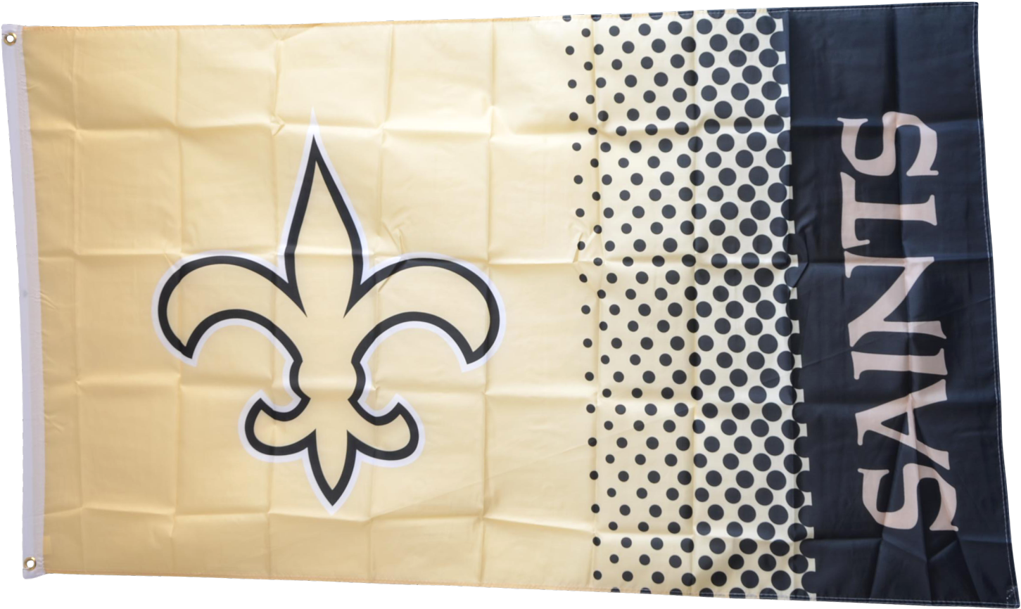 Nfl New Orleans Saints Fan Flag - New Orleans Saints (1500x927), Png Download