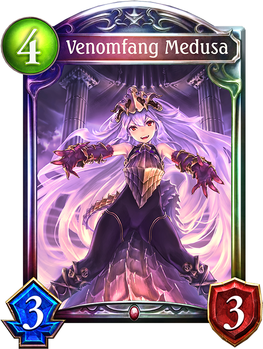 Unevolved Venomfang Medusa Evolved Venomfang Medusa - Medusa Ssr (536x698), Png Download