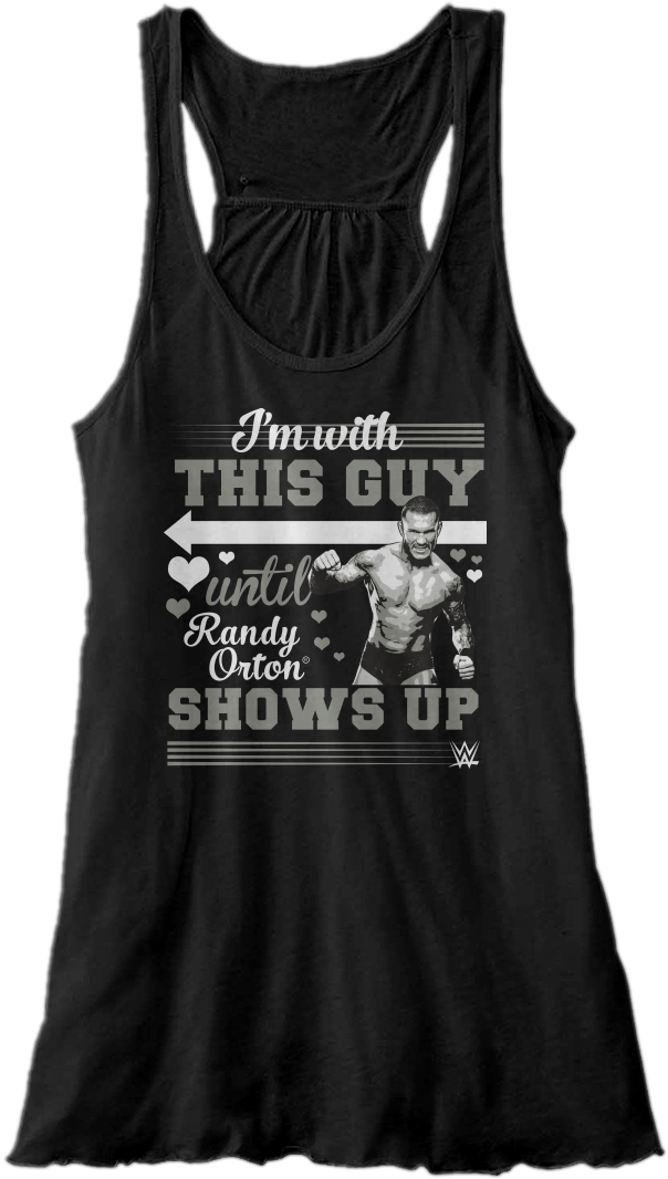 With This Guy Until Randy Orton Shows Up - Active Tank (900x1089), Png Download