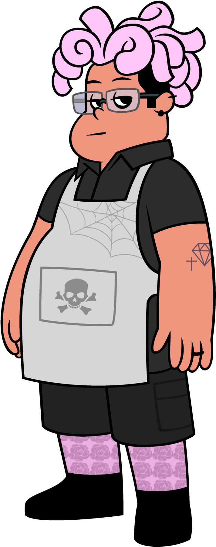 Pastel Goth Ronaldo Fryman Edit For Anon - Steven Universe Ronaldo (1280x1829), Png Download