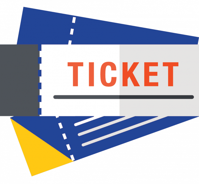 Ticket Icon - Graphic Design (650x600), Png Download