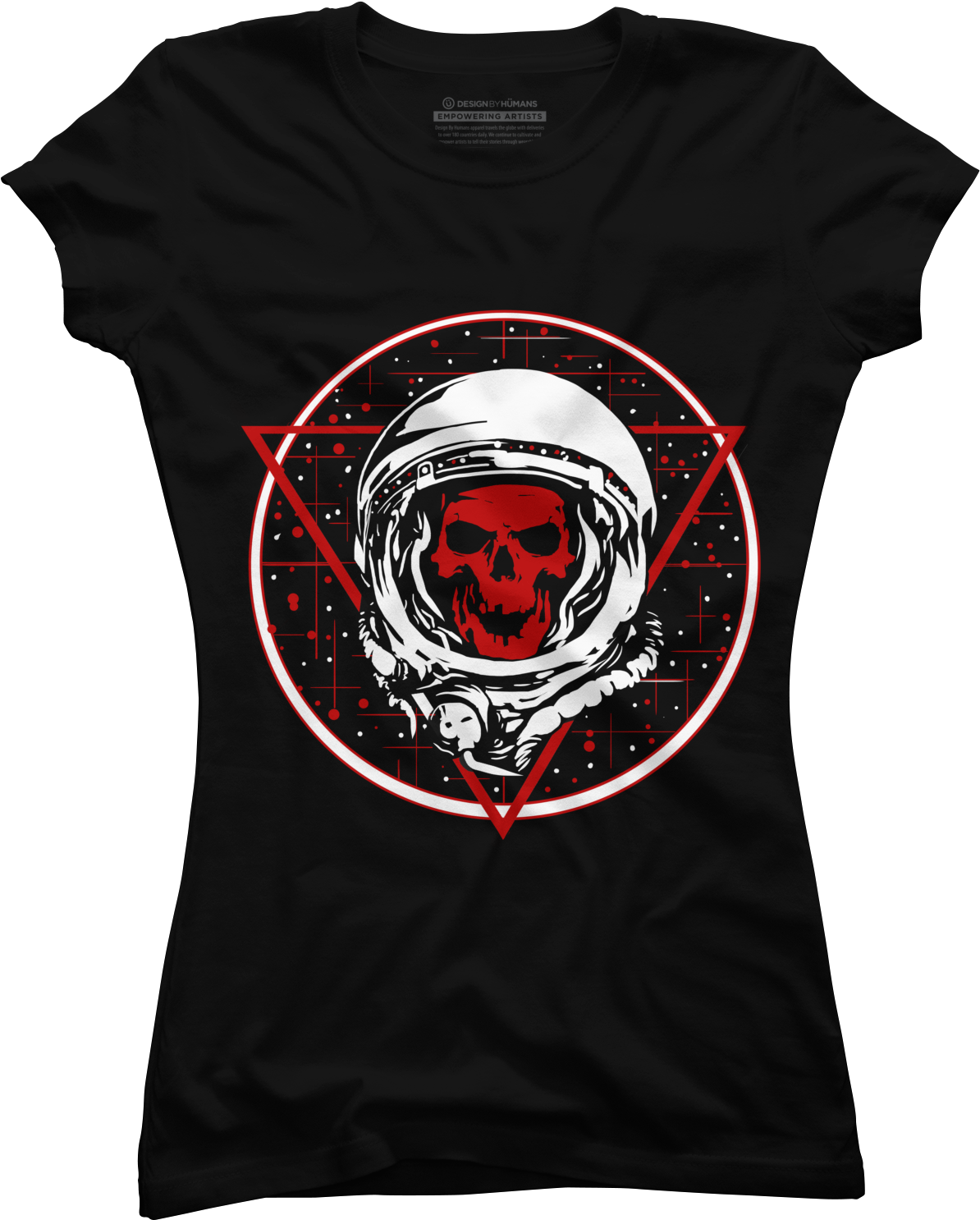 Red Skull Spaceman Women's T-shirt - T-shirt (1500x1800), Png Download