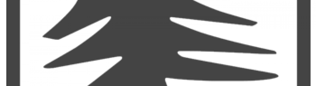 Hippie Tree Png - Monochrome (1100x300), Png Download