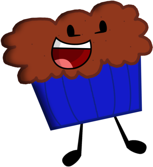 Muffin Clipart Object - Bfdi Muffin (570x590), Png Download