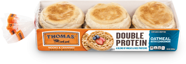 Double Protein English Muffins - St Thomas English Muffins (800x800), Png Download