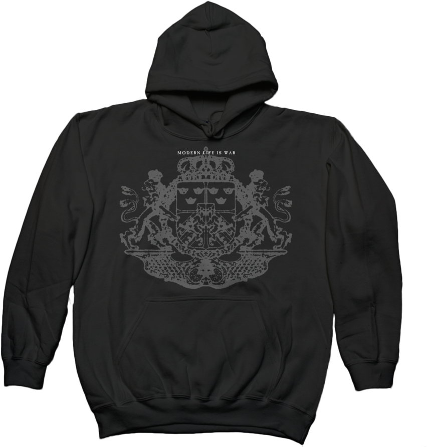 Modern Life Is War "crest" Hooded - Metallica Hoodie (900x900), Png Download