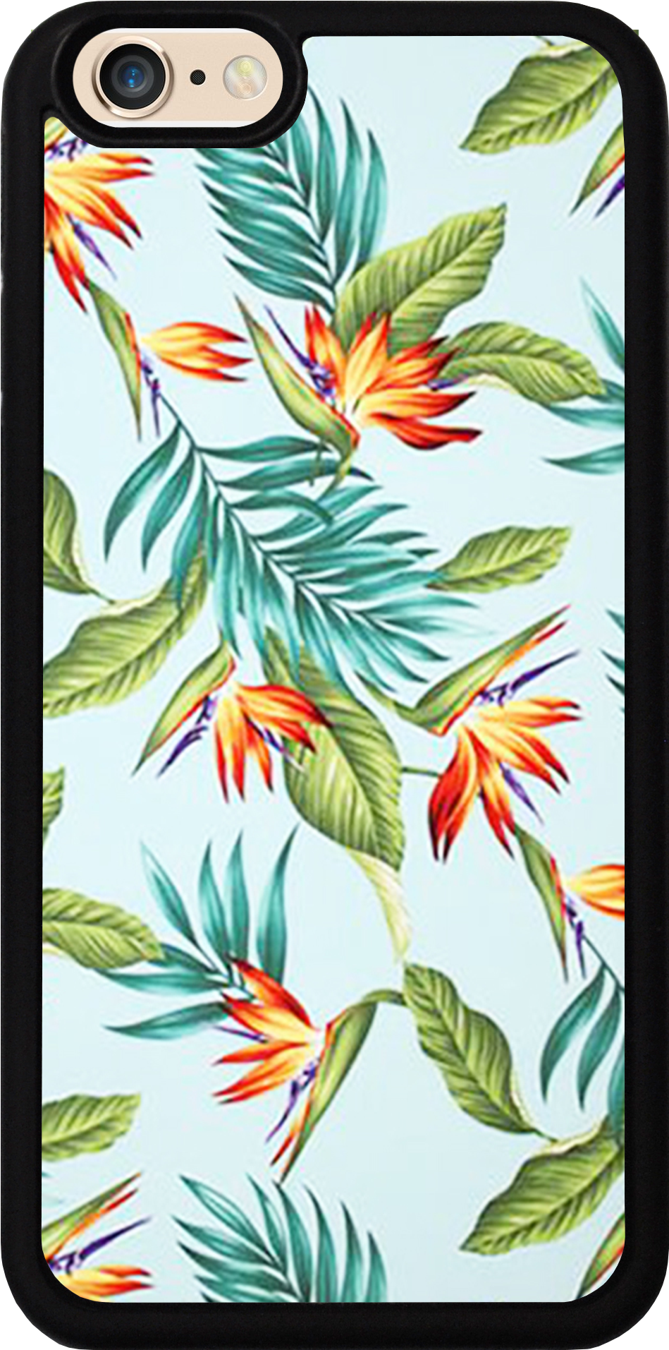 Tropical Flower Pattern Case - Mobile Phone Case (1141x2028), Png Download
