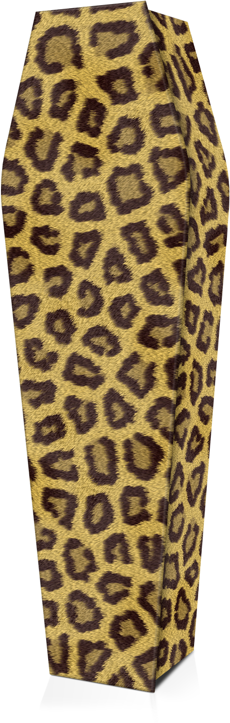 Expression Cofins - Leopard Print Coffin (1037x1549), Png Download
