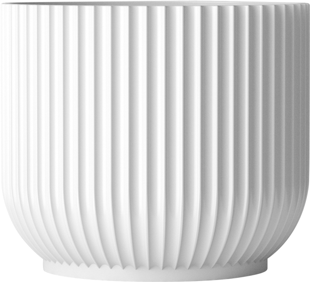 Flower Pot Large White Lyngby - Lyngby Urtepotteskjuler Stor (1200x1200), Png Download