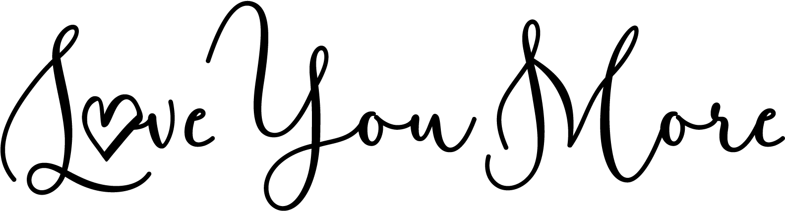 Love You More (1828x533), Png Download