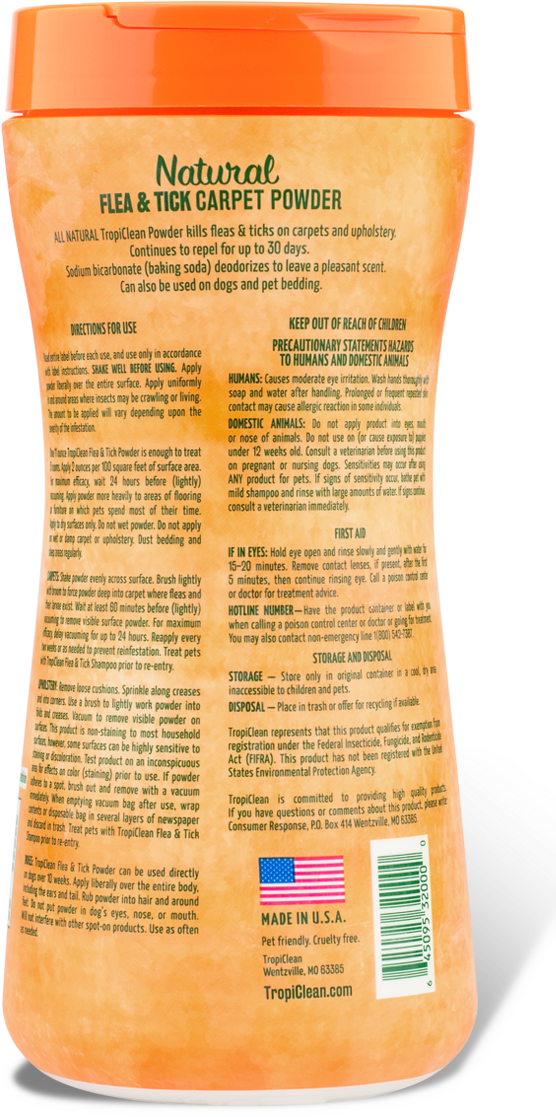 Baking Soda On Carpet For Fleas Floor Matttroy - Packaging And Labeling (800x1200), Png Download