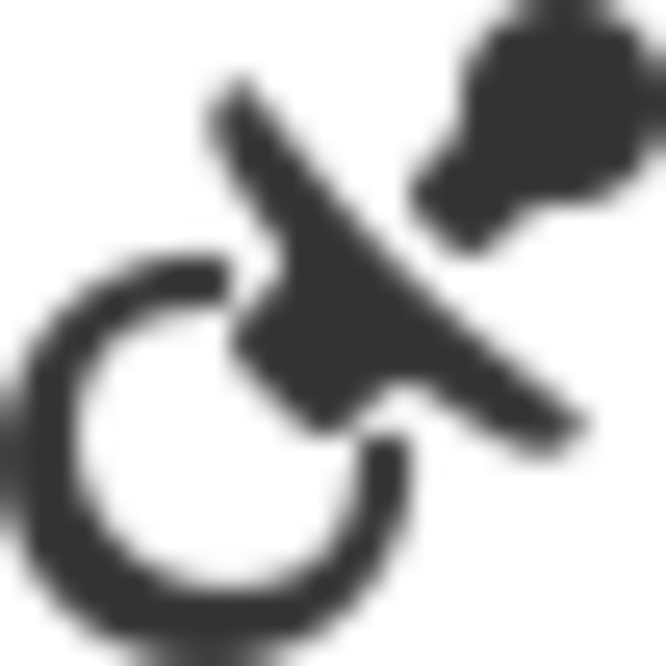 Small - Silueta Chupete Png (600x600), Png Download