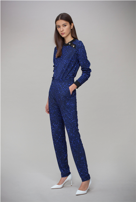 Baum Und Pferdgarten Blue Jaima Leopard Print Top - Nightwear (701x700), Png Download