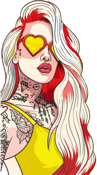 Lary Over Girl - Lary Over En Dibujo (600x600), Png Download