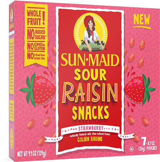 Are Raisins Healthy - Sun Maid Sour Raisins (747x560), Png Download