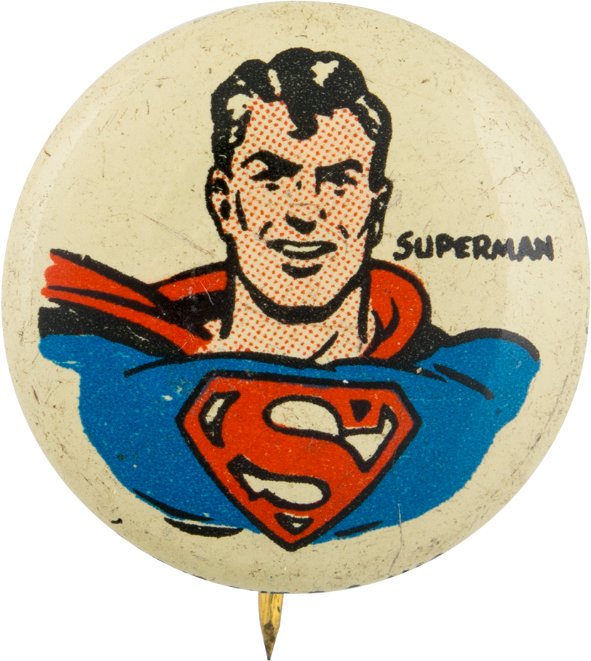 Kellogg's Pep Superman - Kellogg's Pep Metal Buttons (1000x1093), Png Download