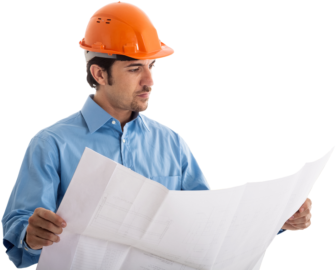 Are You Thinking About An Investment - Construction Worker Thinking Png (1440x960), Png Download