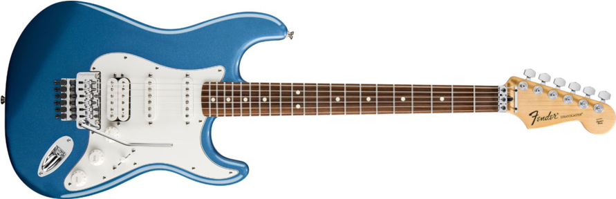 Fender Standard Strat Hss With Locking Tremolo Electric - Fender Stratocaster Avec Floyd Rose (950x950), Png Download