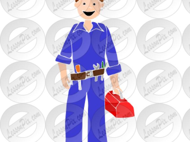 Electrician Clipart Construction Worker (640x480), Png Download
