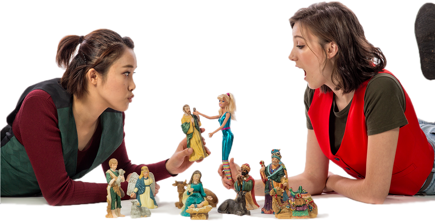 Upside Down Christmas Is An Irreverent And Open Hearted - Girl (1400x796), Png Download