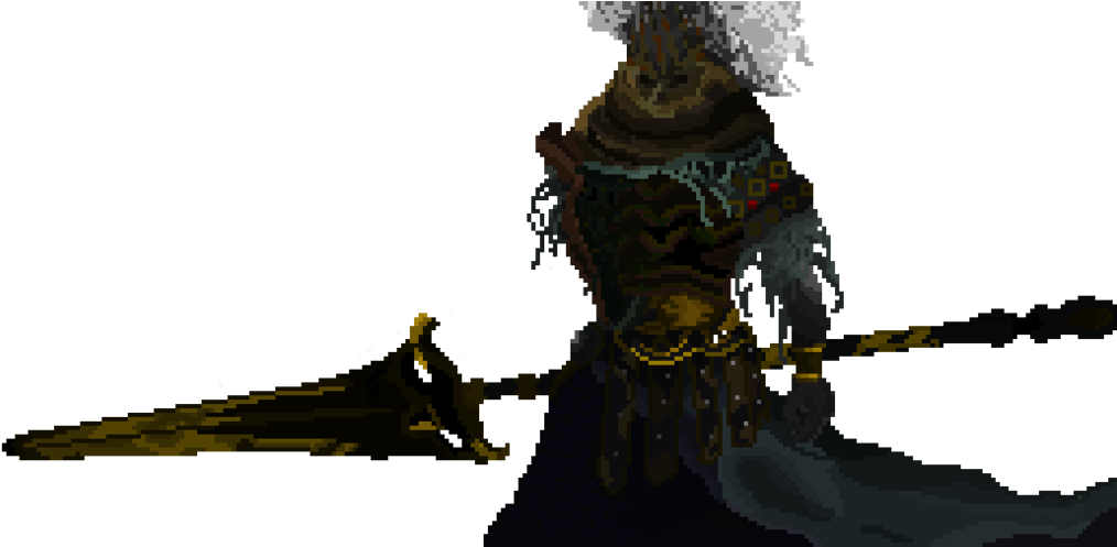 Dark Souls 3 Png - Nameless King Pixel Art (1024x496), Png Download