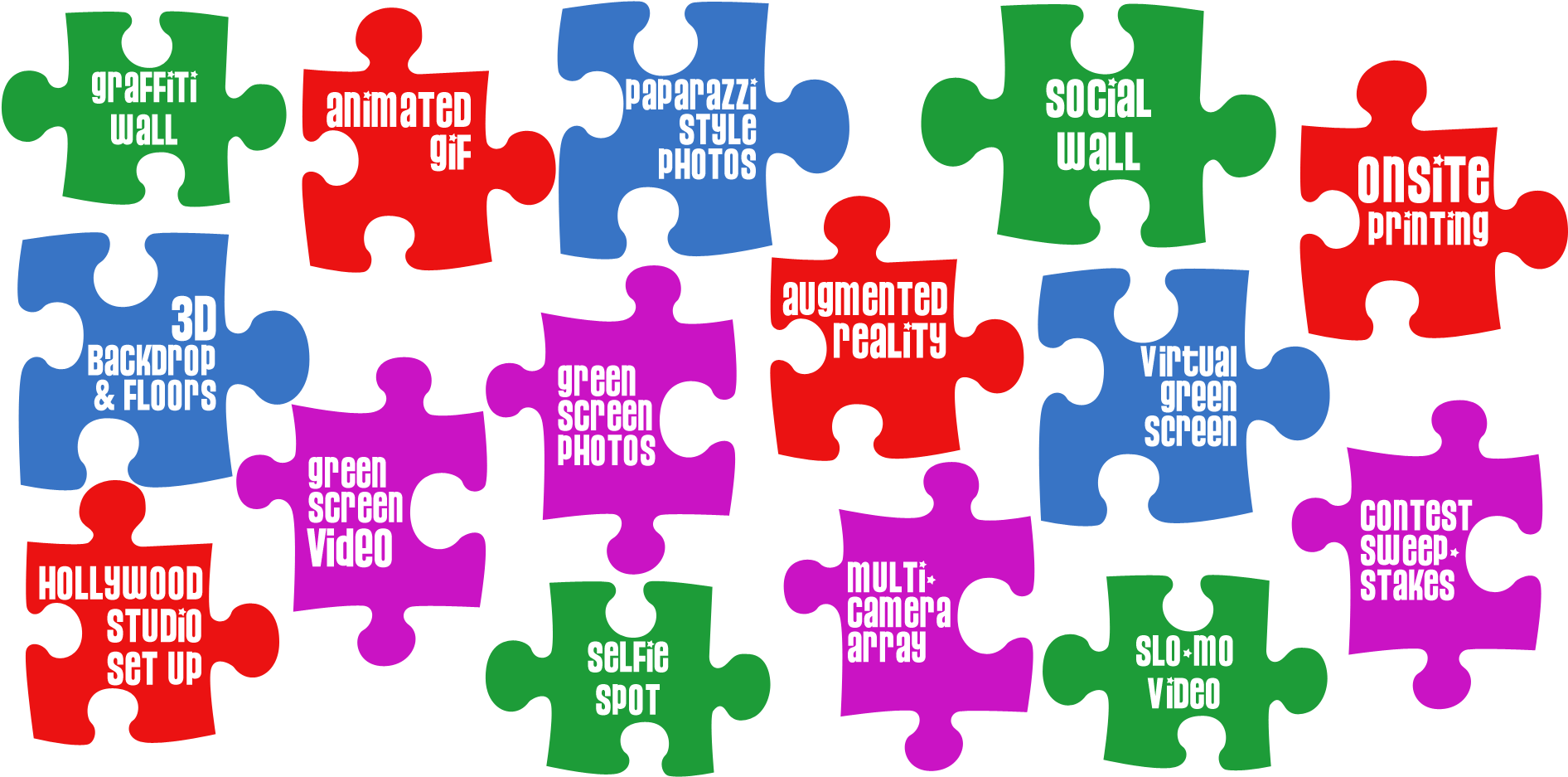Tool Puzzle Pieces (1902x976), Png Download
